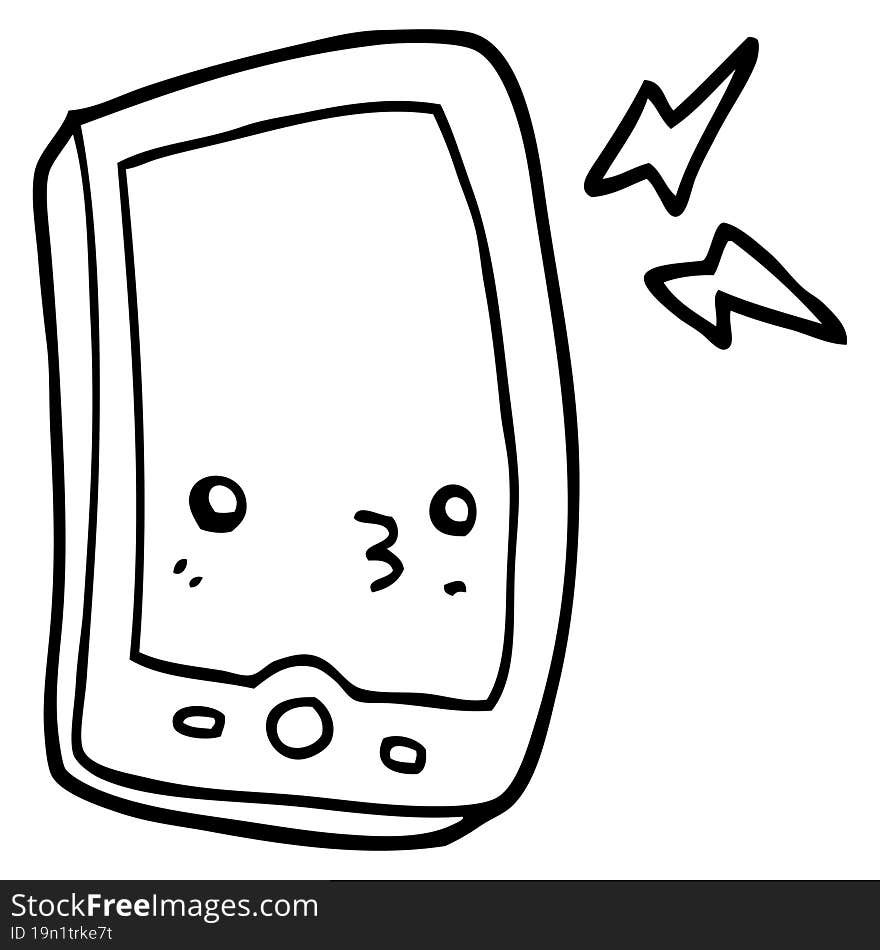 Cartoon Mobile Phone