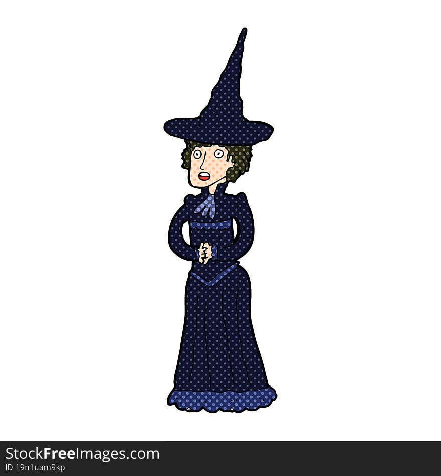 Cartoon Halloween Witch