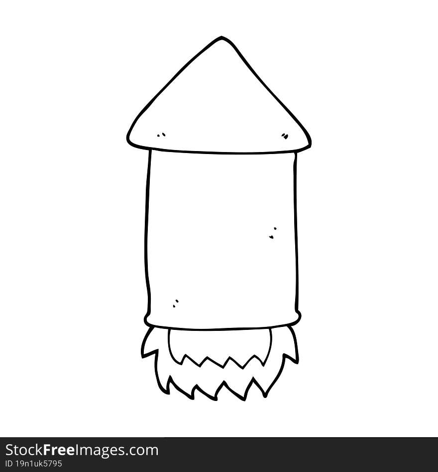 cartoon rocket