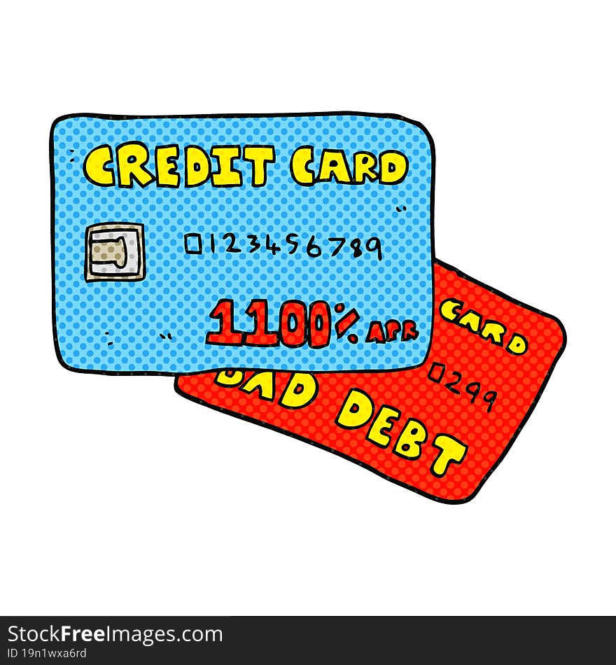 cartoon credit cards