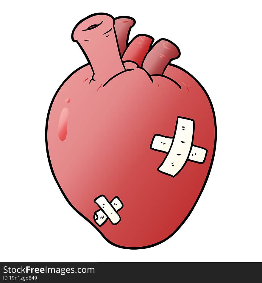 cartoon heart. cartoon heart