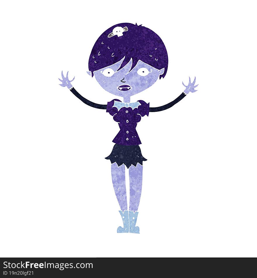 cartoon vampire girl