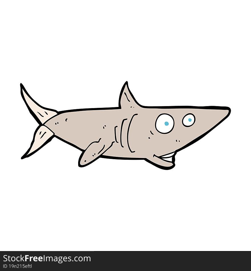 Cartoon Happy Shark