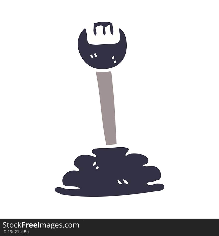 cartoon doodle gear stick