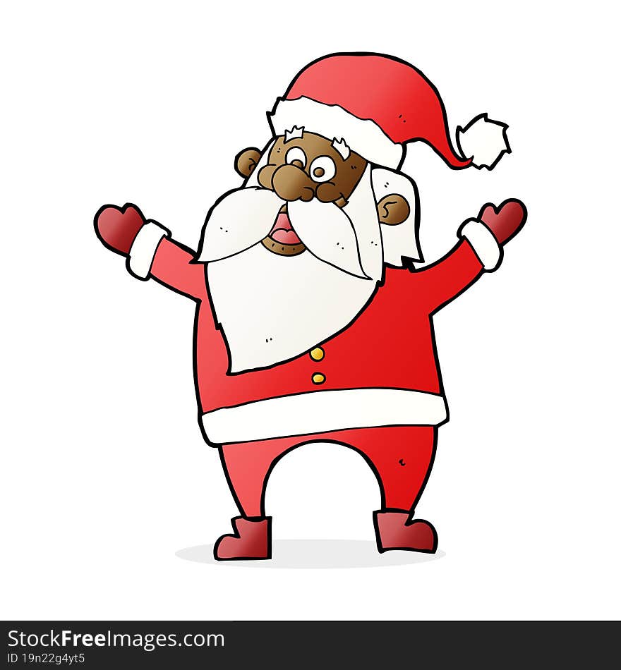 cartoon santa claus