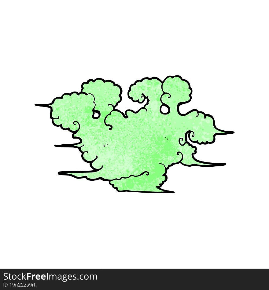 cartoon gas cloud