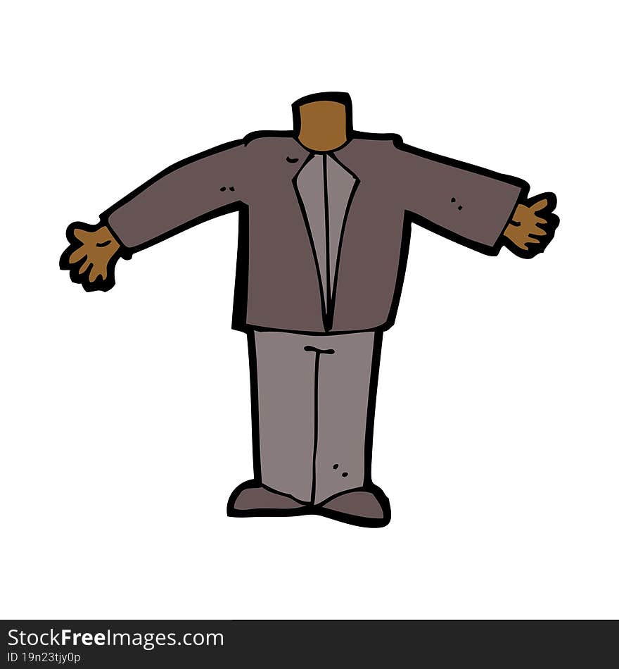 cartoon body in suit (mix and match cartoons or add own photos