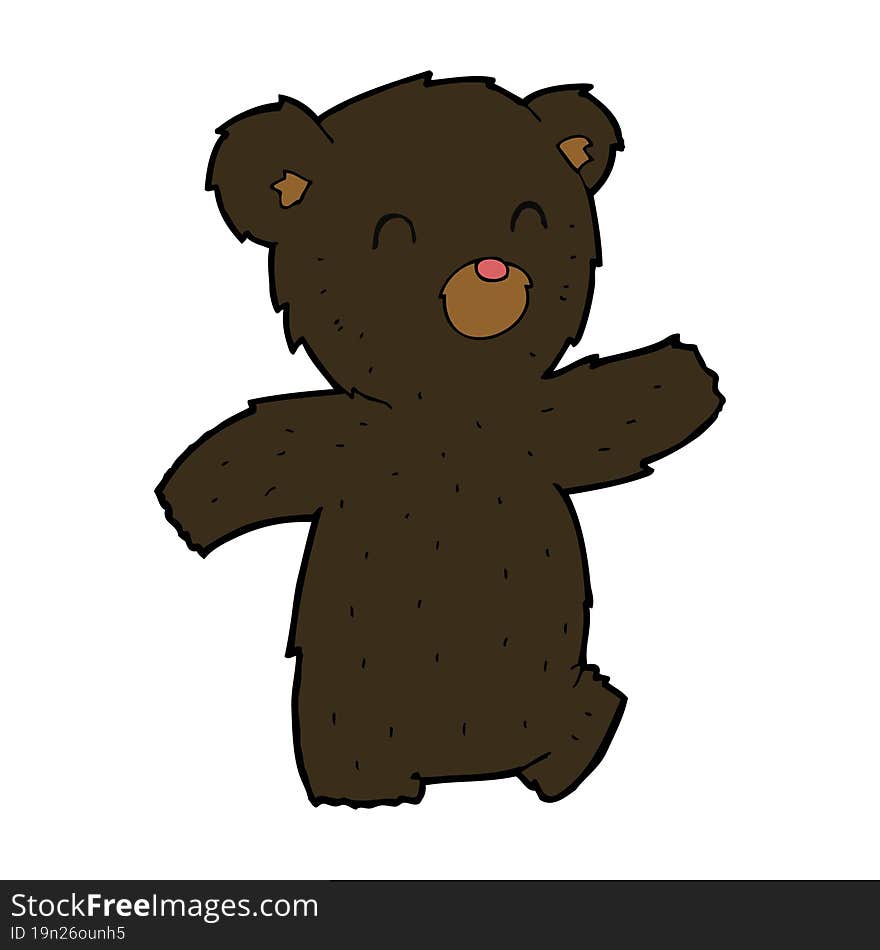 cartoon black bear