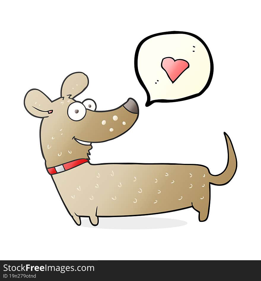 speech bubble cartoon happy dog