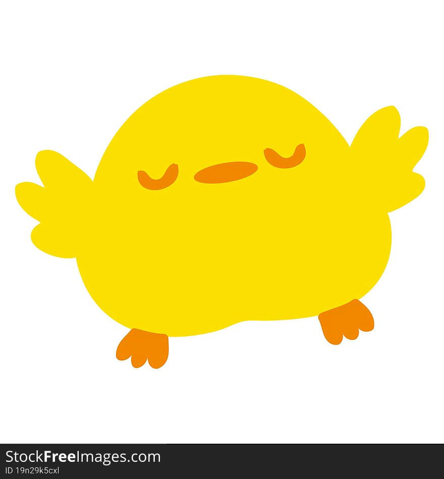 Cute Cartoon Baby Bird