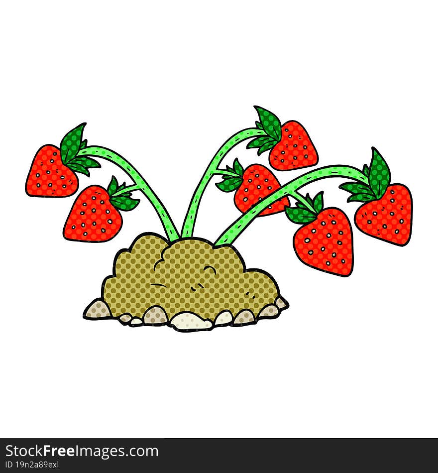 cartoon strawberries