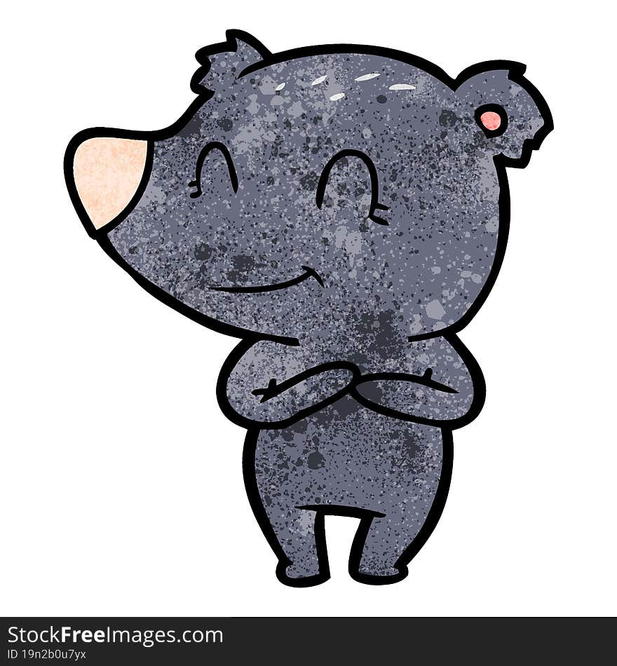 friendly bear cartoon. friendly bear cartoon