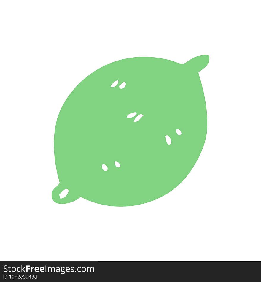 Cartoon Doodle Lime Fruit