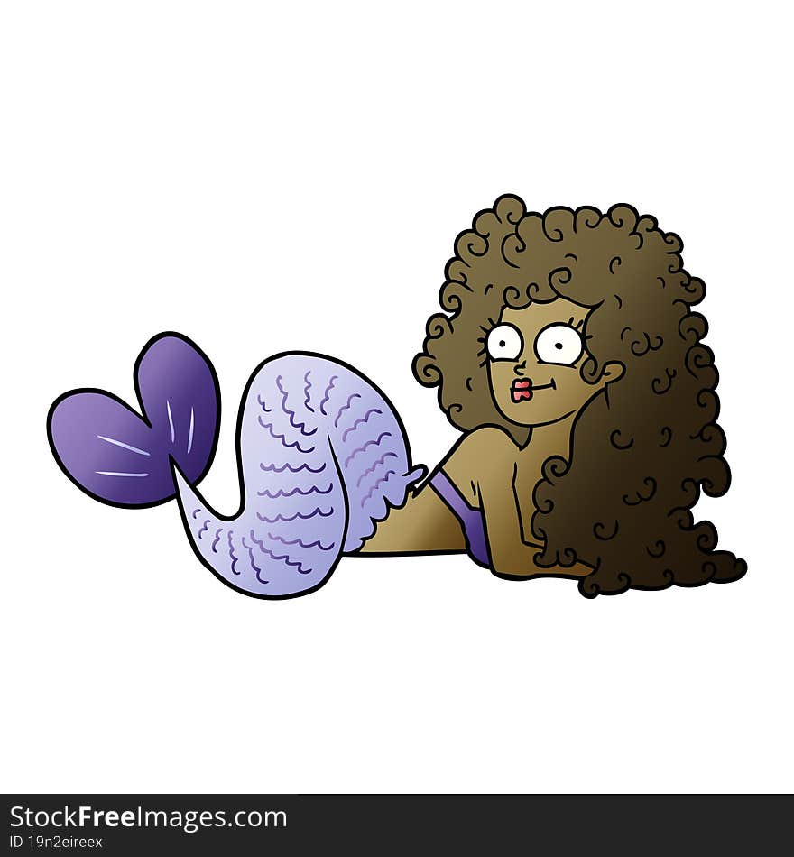 cartoon mermaid. cartoon mermaid