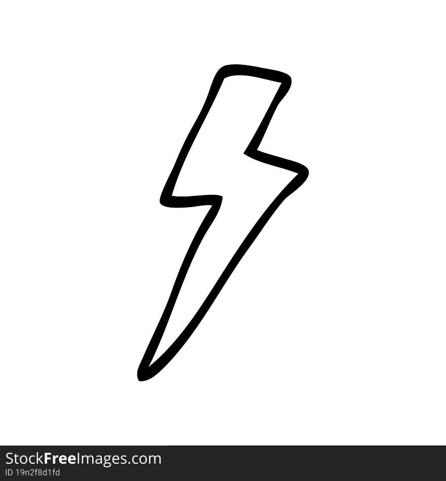 cartoon lightning bolt