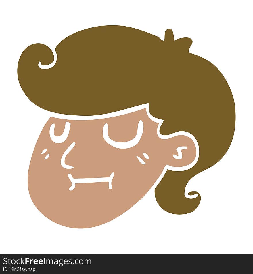 Cartoon Doodle Of A Girls Face