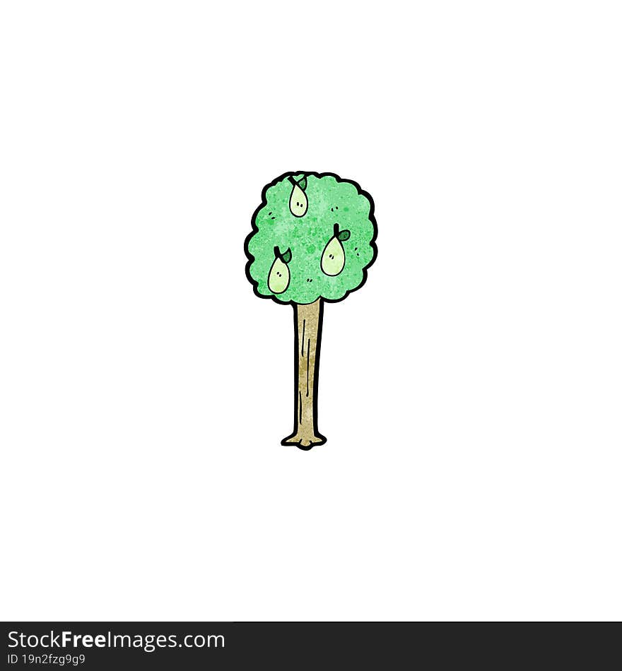 Cartoon Pear Tree