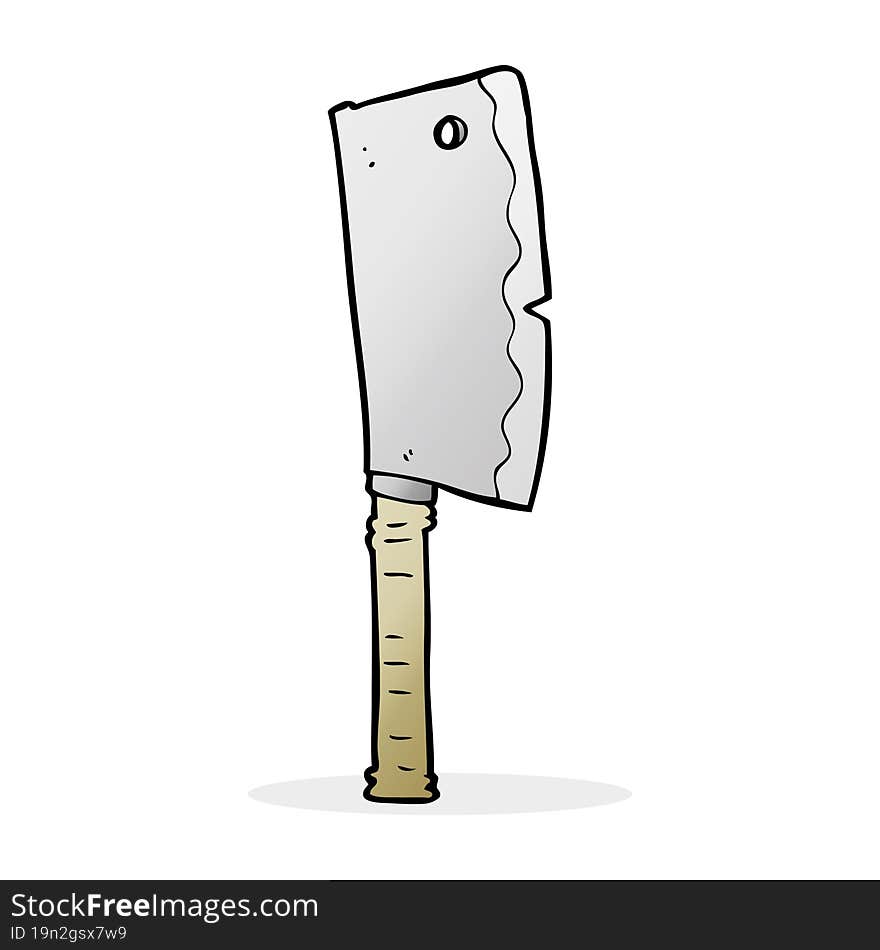 cartoon meat cleaver