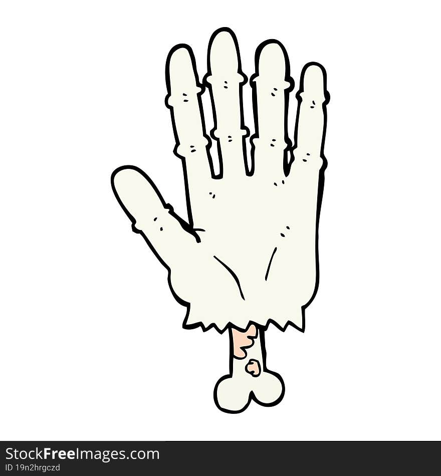 Cartoon Zombie Hand