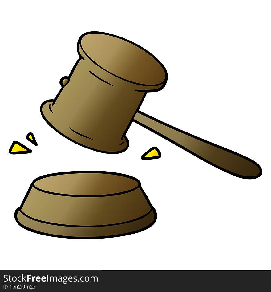 cartoon gavel. cartoon gavel