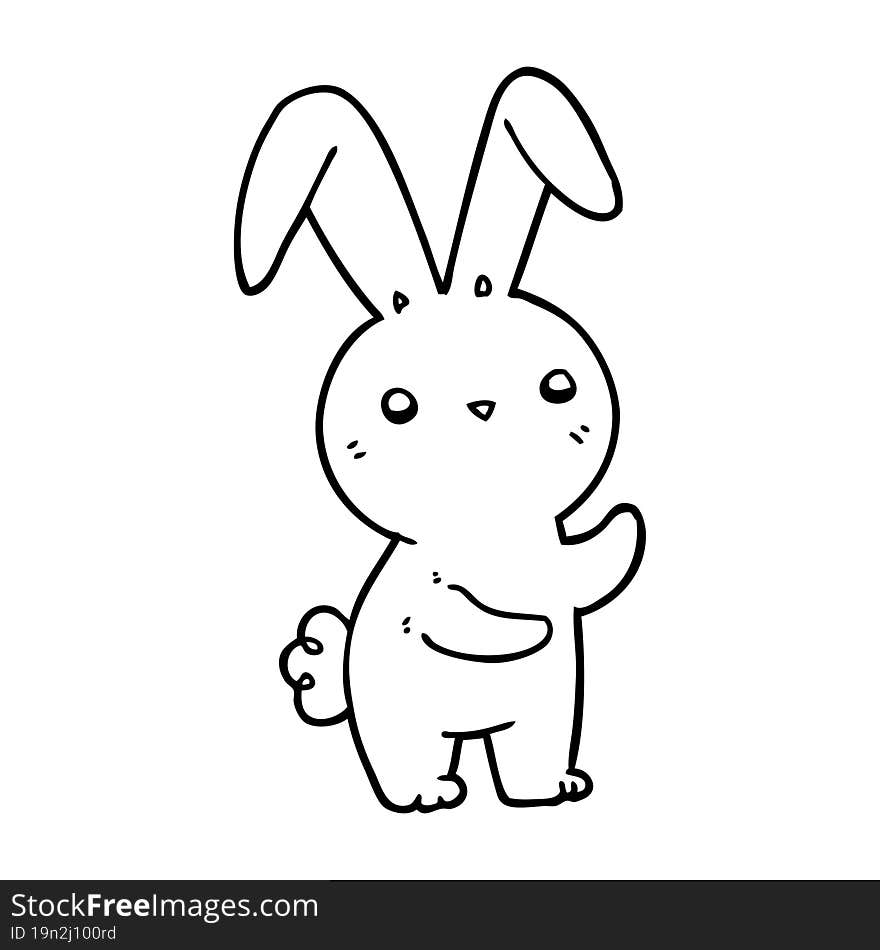 Cute Cartoon Rabbit