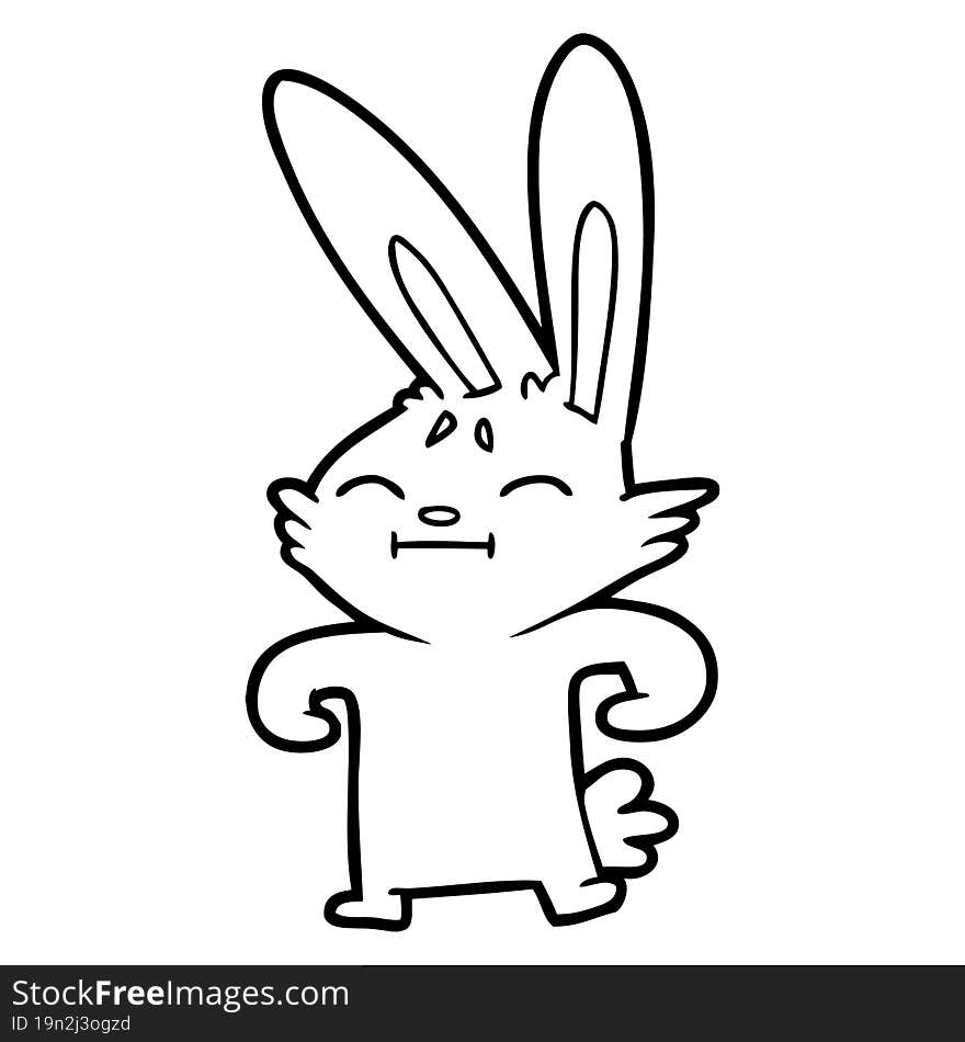 cartoon rabbit. cartoon rabbit