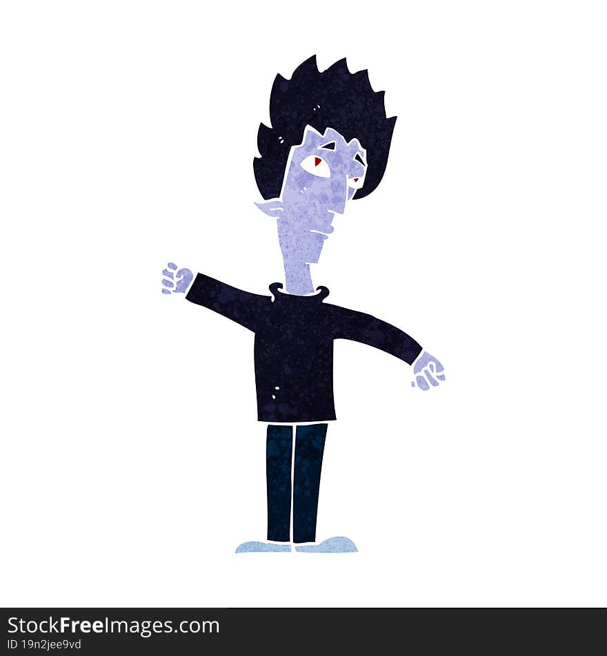 Cartoon Vampire Man