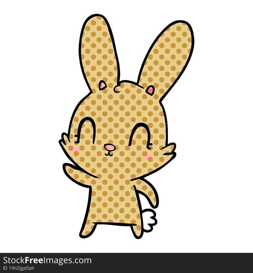 cute cartoon rabbit. cute cartoon rabbit