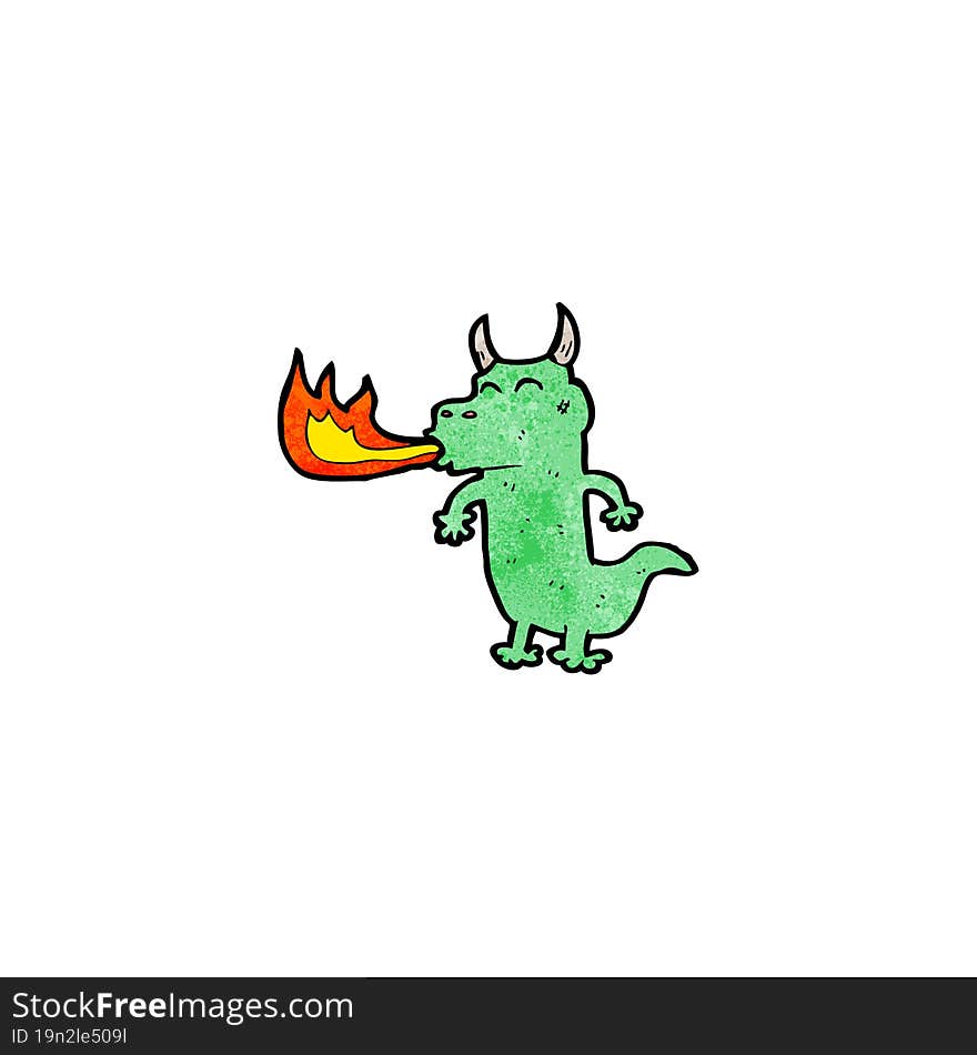 Cartoon Funny Dragon