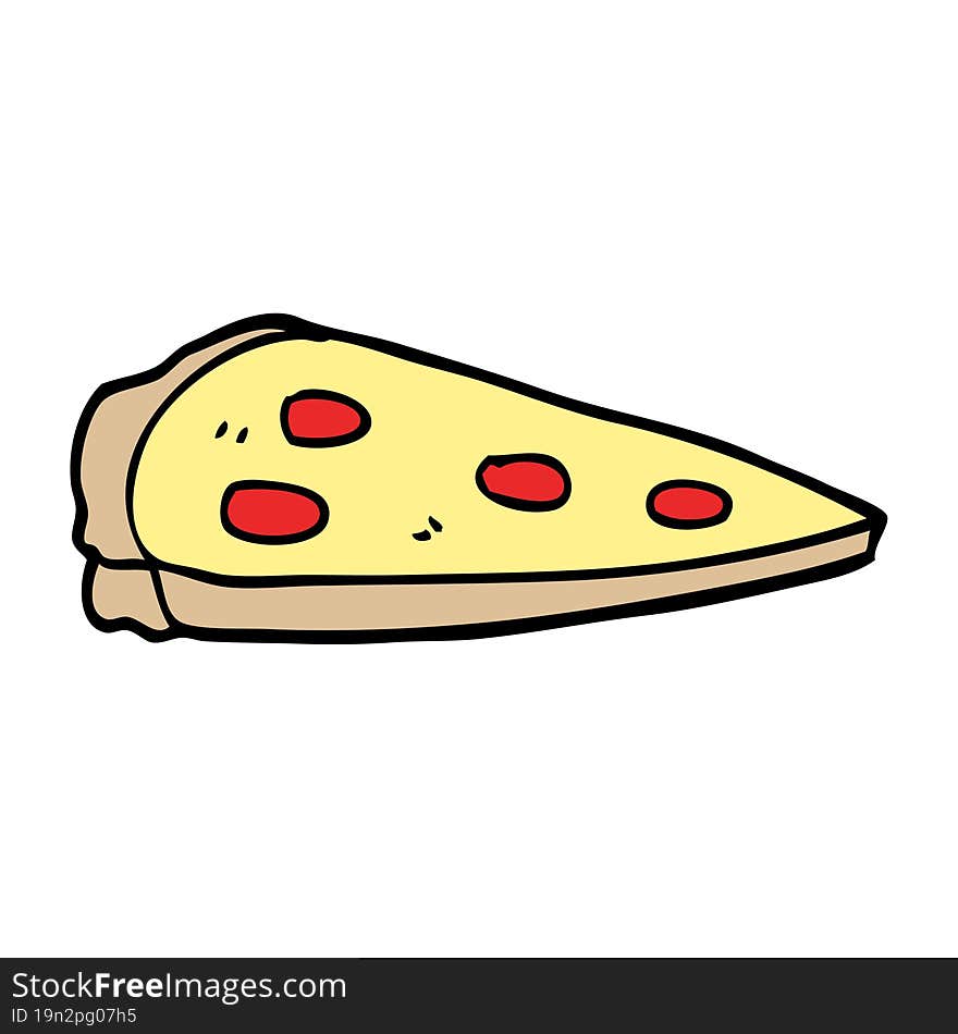 cartoon doodle pizza