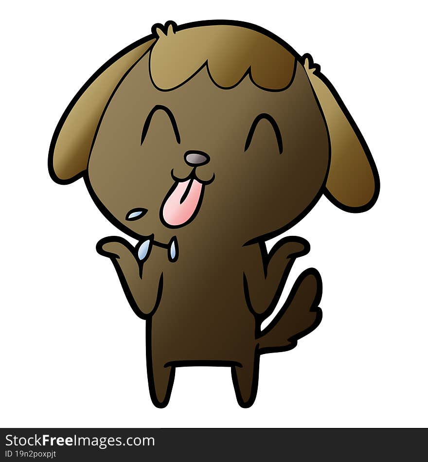 cute cartoon dog. cute cartoon dog