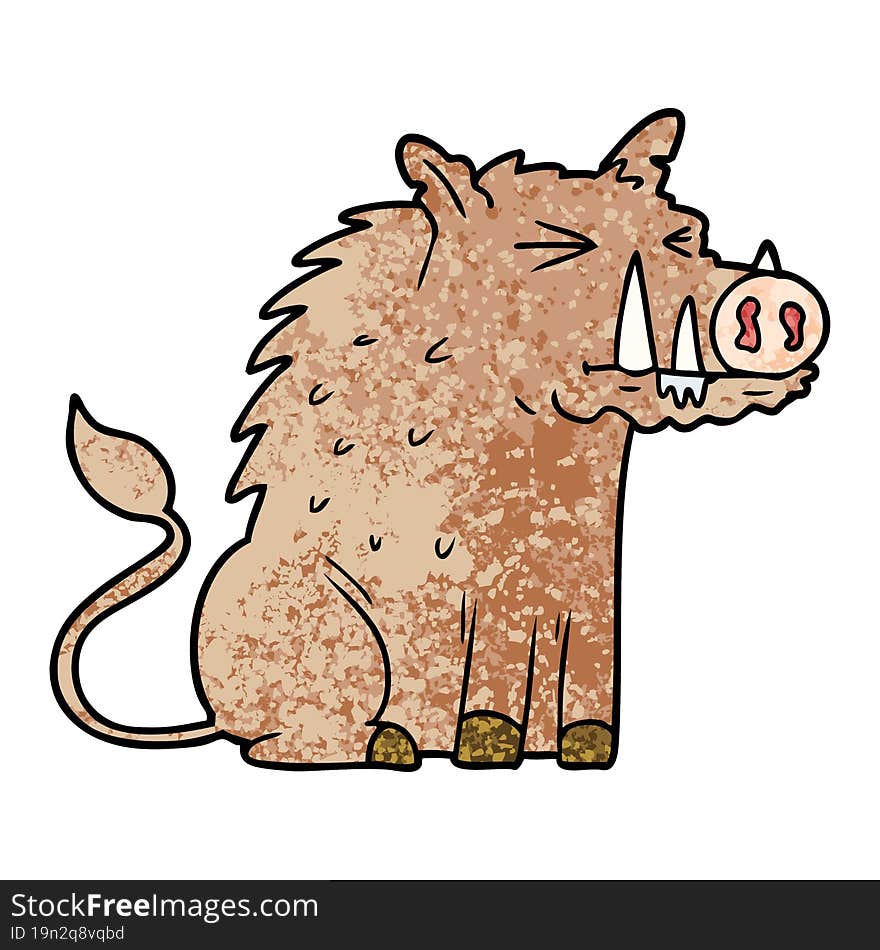 cartoon warthog. cartoon warthog