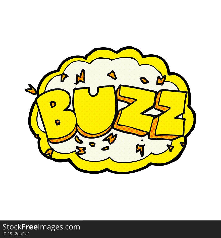 cartoon buzz symbol