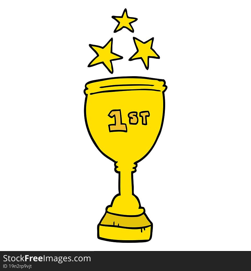 Cartoon Sports Trophy