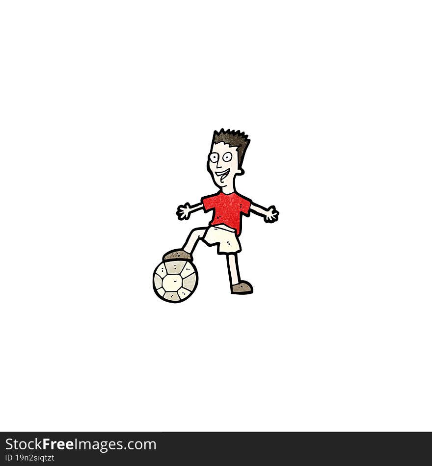 Cartoon Soccer Player