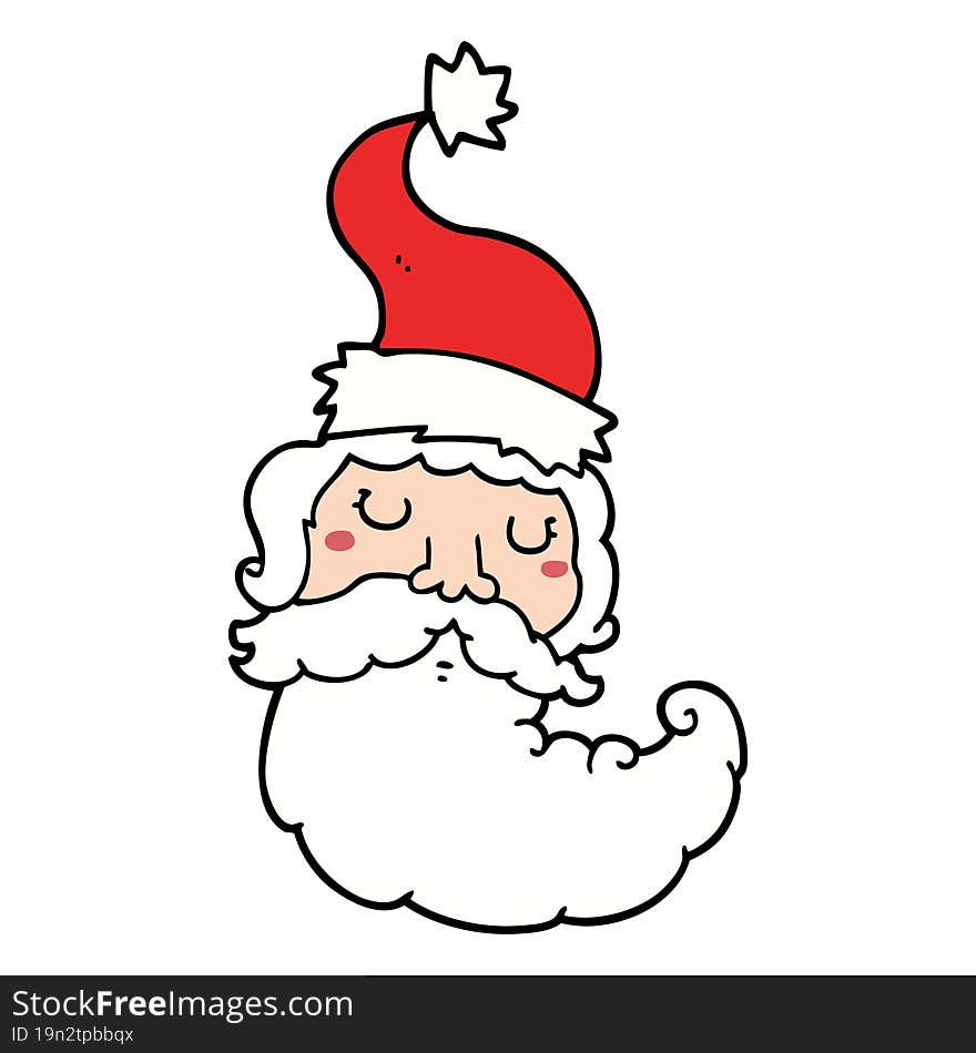 cartoon santa face