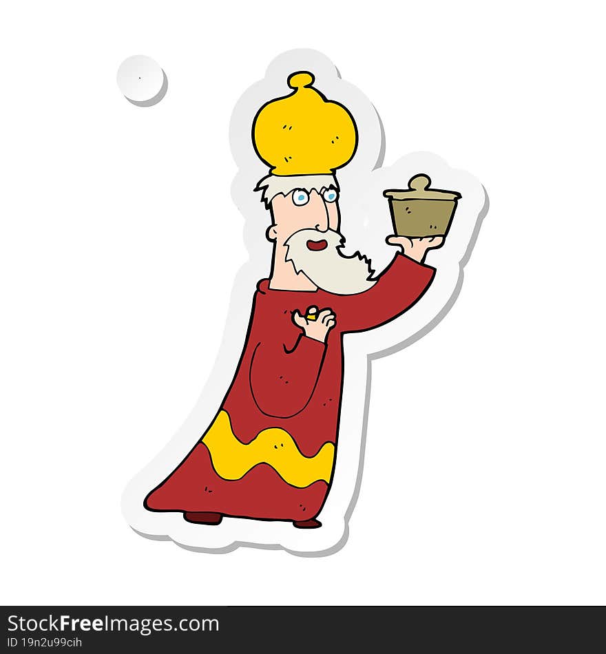 sticker of a one of the three wise men