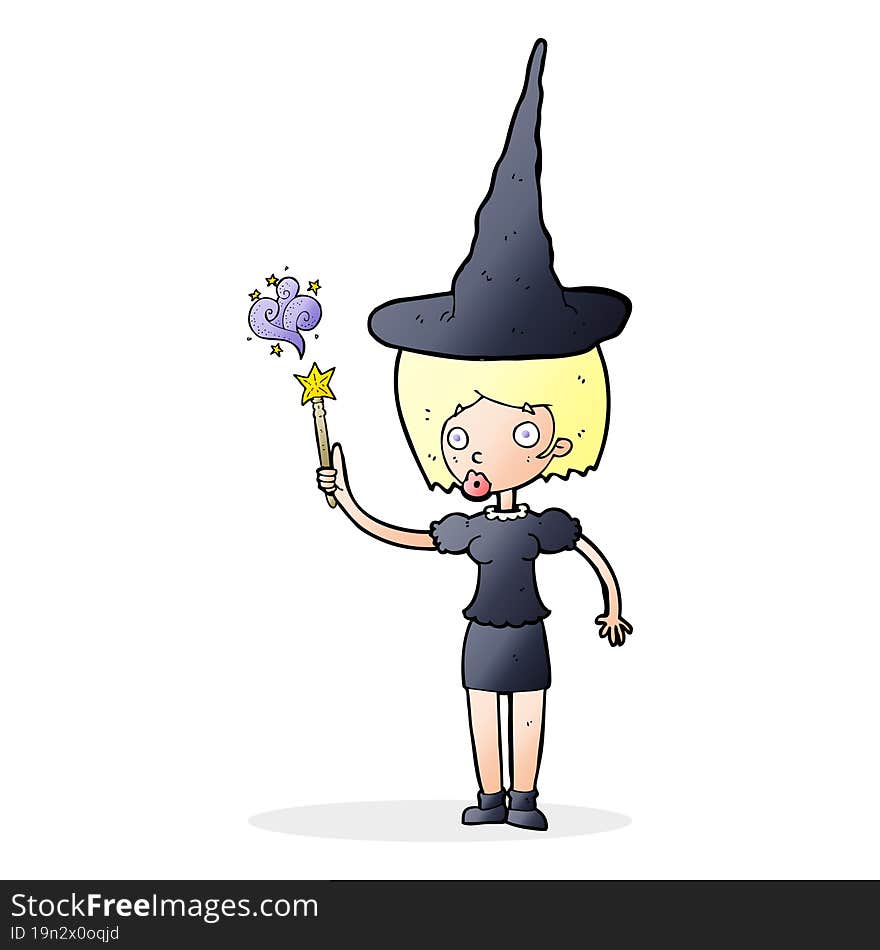 Cartoon Halloween Witch