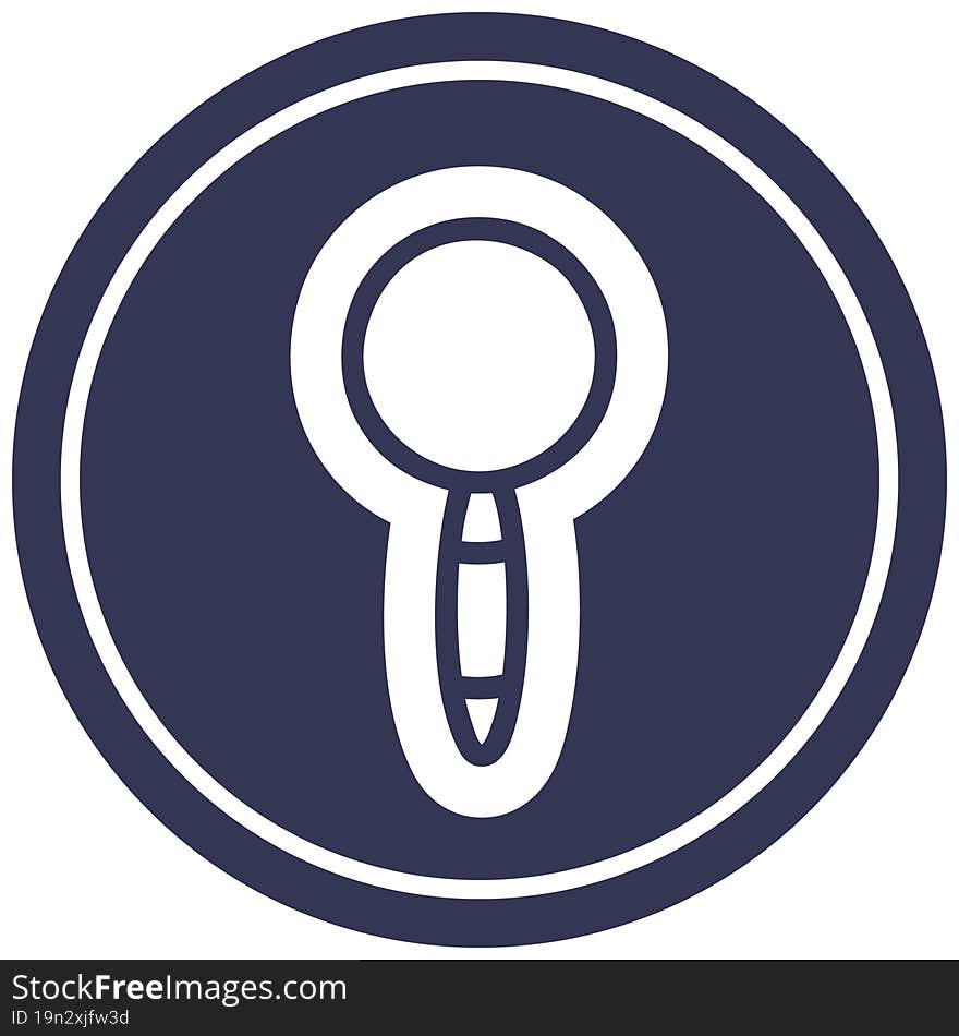 Magnifying Glass Circular Icon