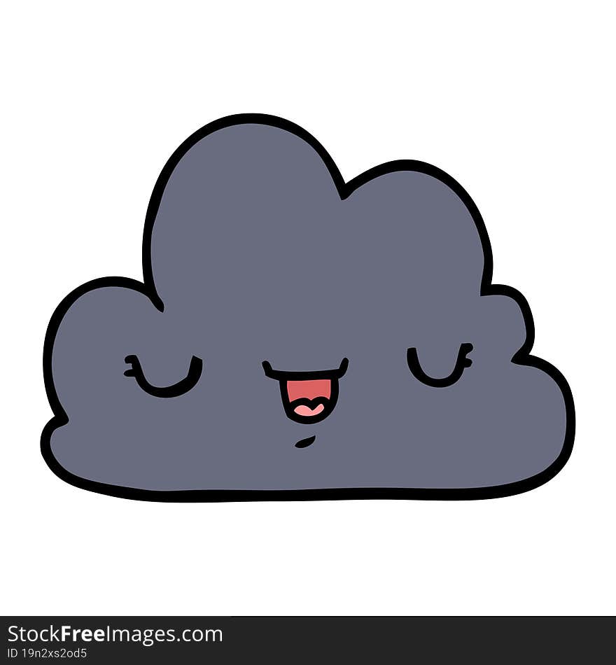 Cute Cartoon Cloud