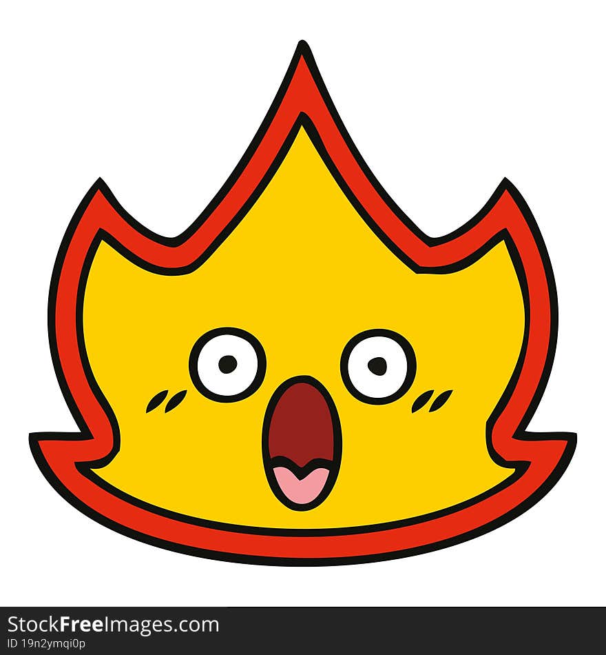 cute cartoon fire