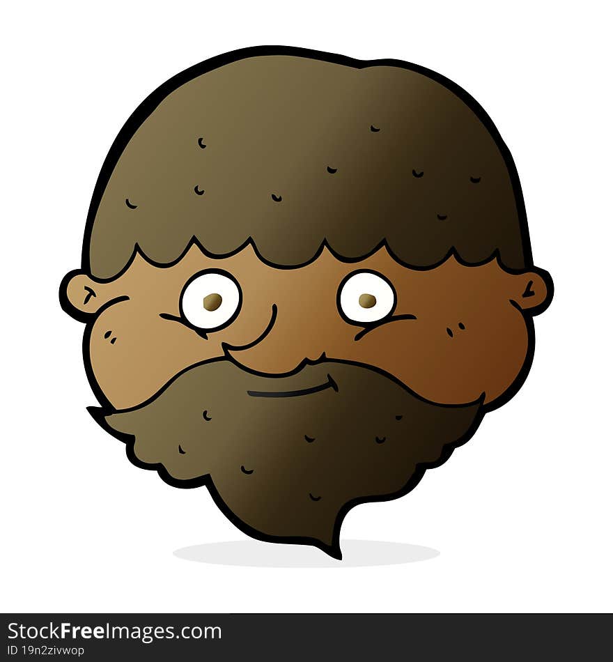 cartoon bearded man