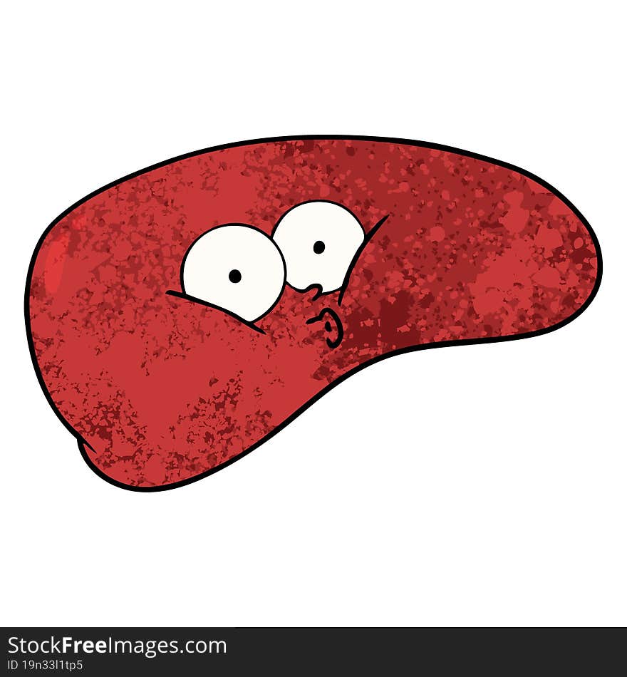 cartoon liver. cartoon liver