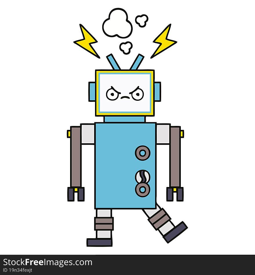 Cute Cartoon Robot