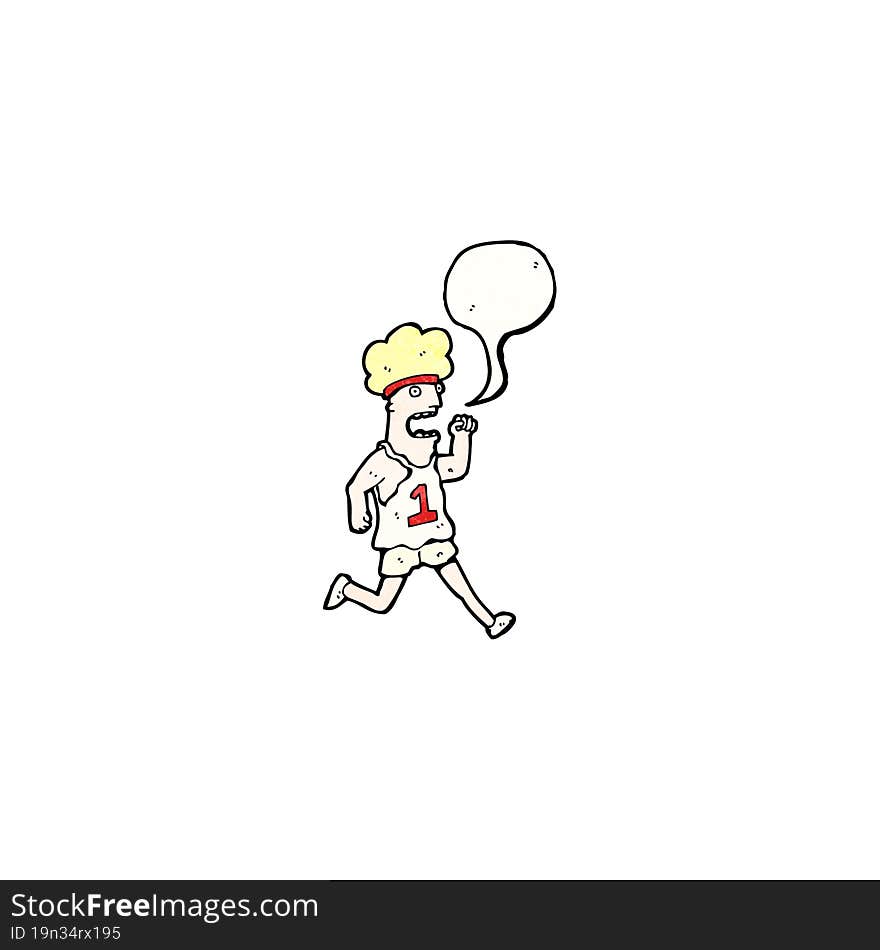 Cartoon Running Man