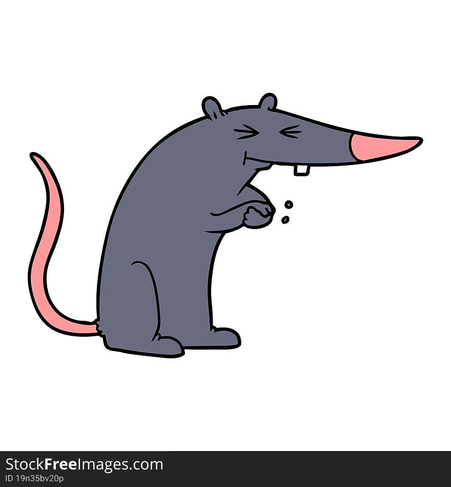 cartoon sneaky rat. cartoon sneaky rat