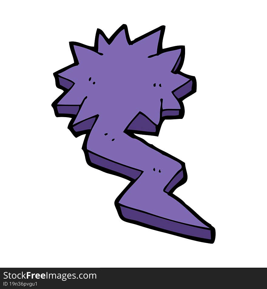 cartoon lightning bolt symbol