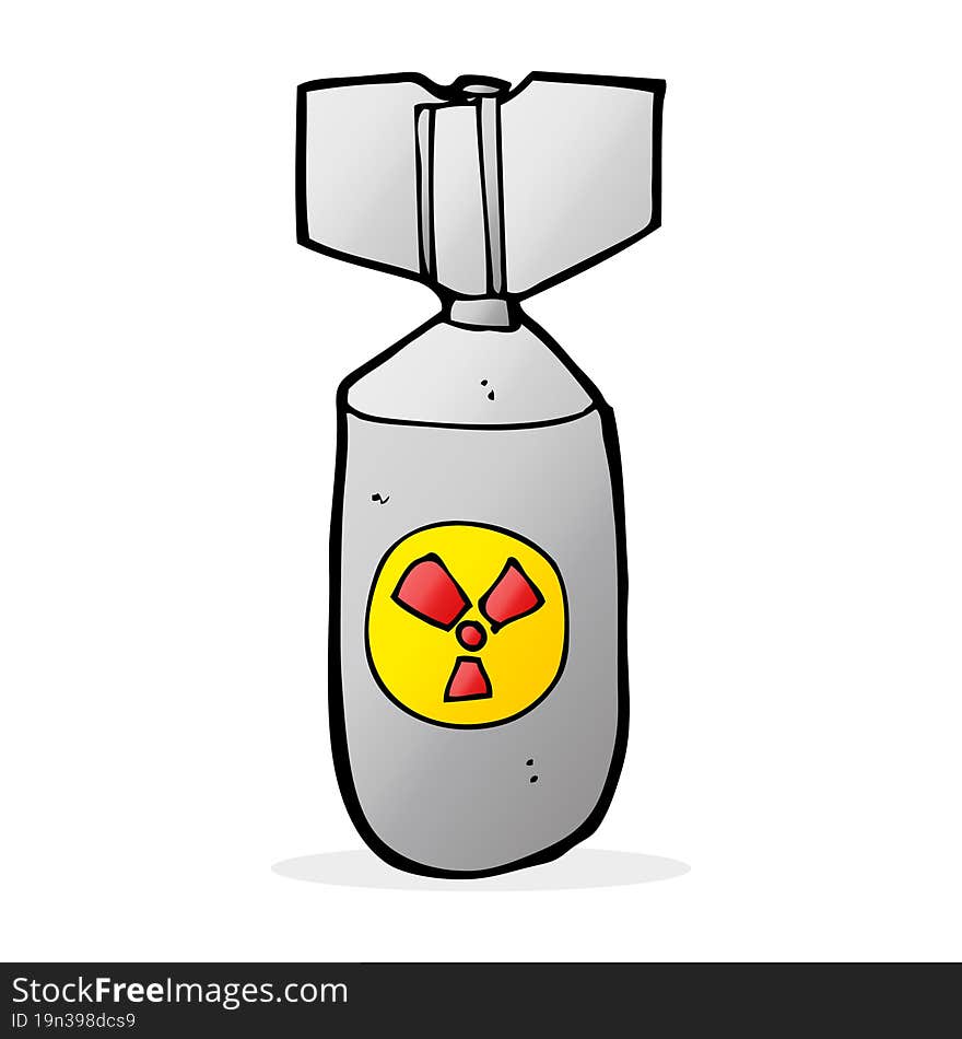 cartoon nuclear bomb