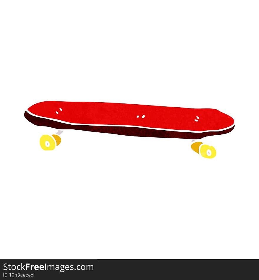 cartoon skateboard