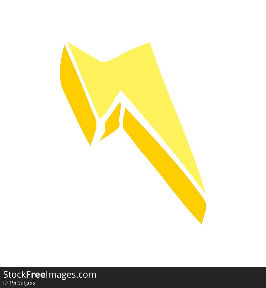 cartoon doodle decorative lightning bolt